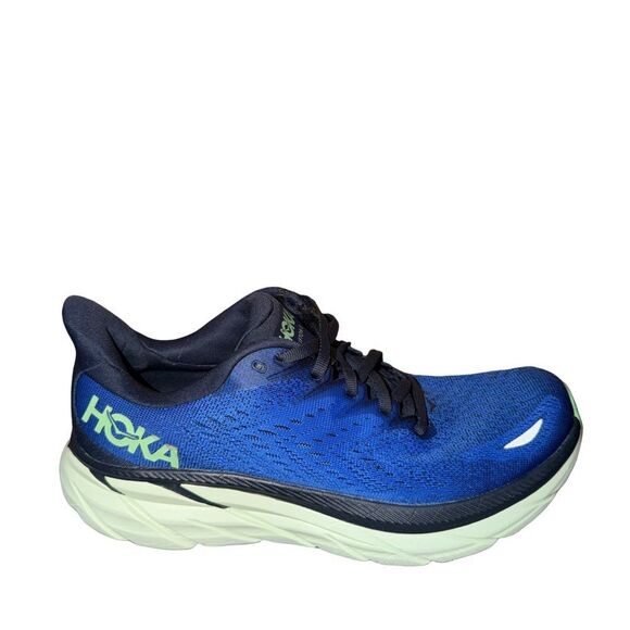 Hoka Men\'s Clifton 8 Blue and Black Running Shoe size 7.5 D main image 4